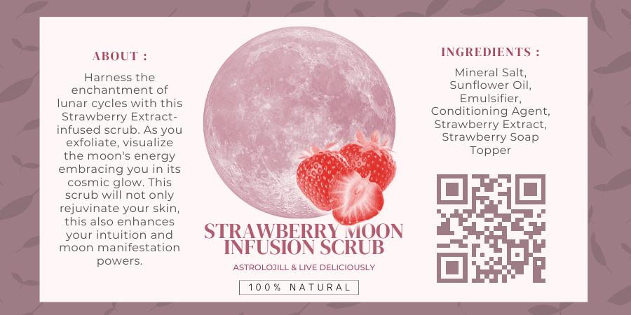 Strawberry Moon Infusion Salt Scrub