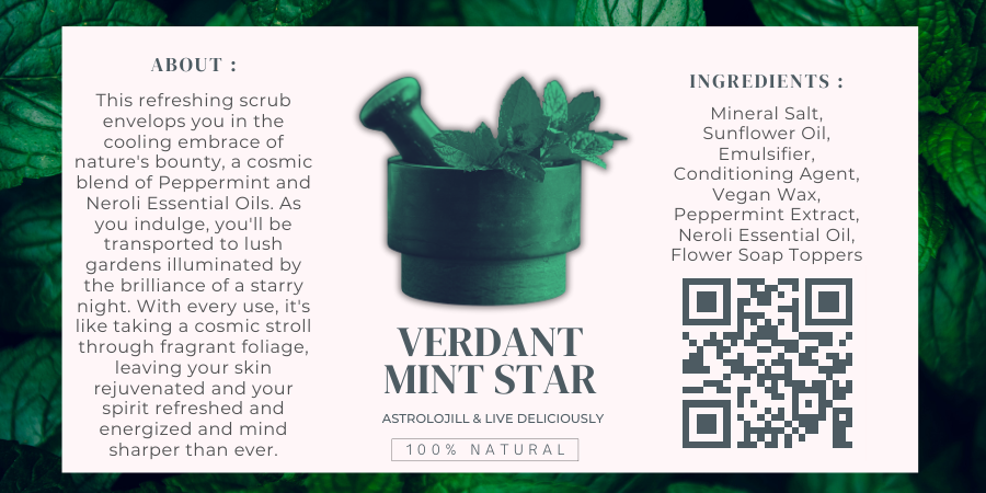 Verdant Minty Star Salt Scrub