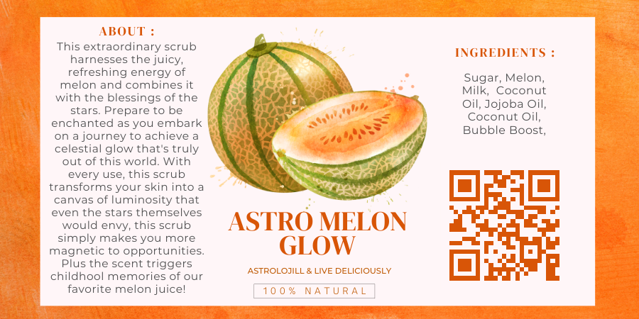 Astro Melon Glow Elixir Sugar Scrub