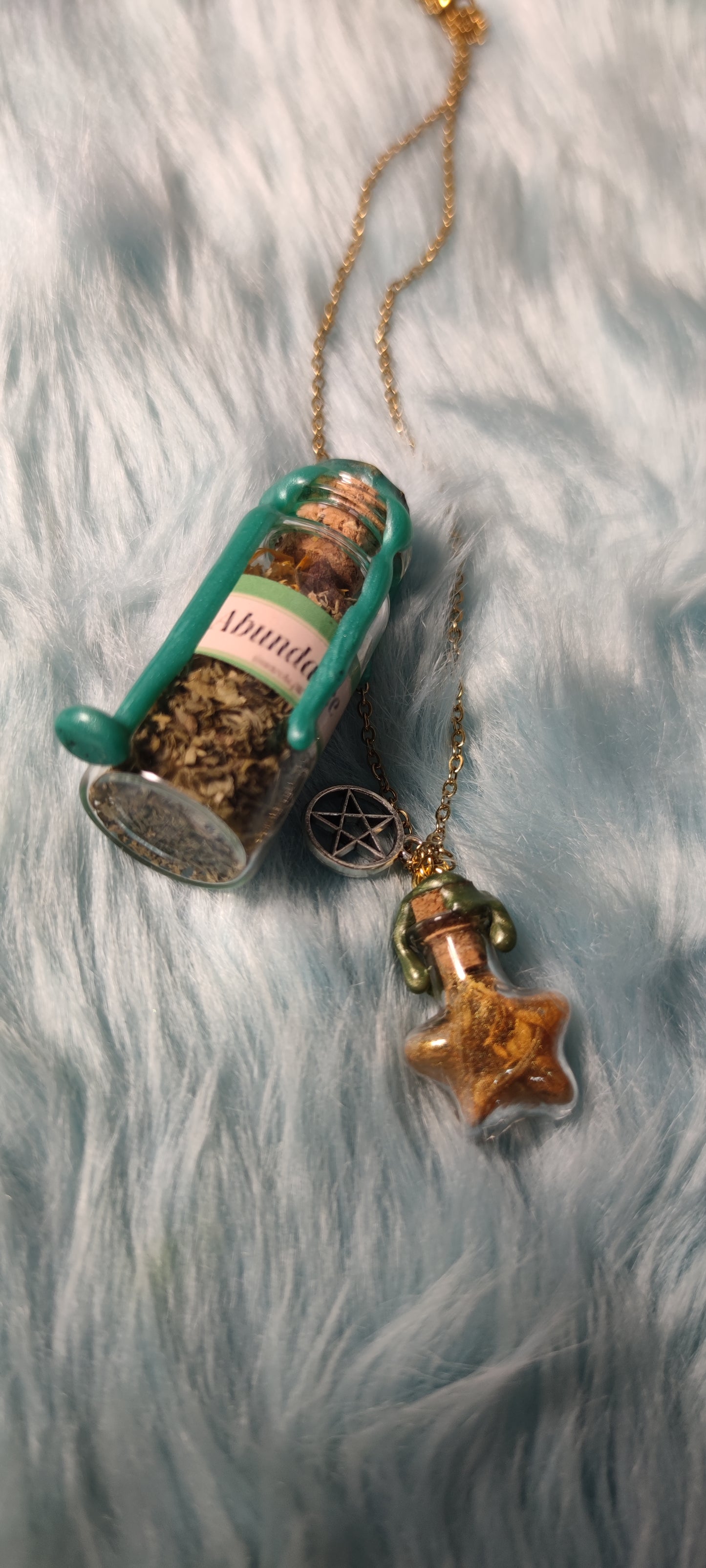 Abundance spell Jar Necklace