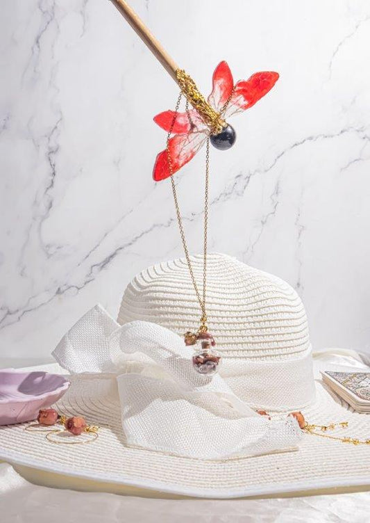 Beauty and Glamour spell Jar Necklace