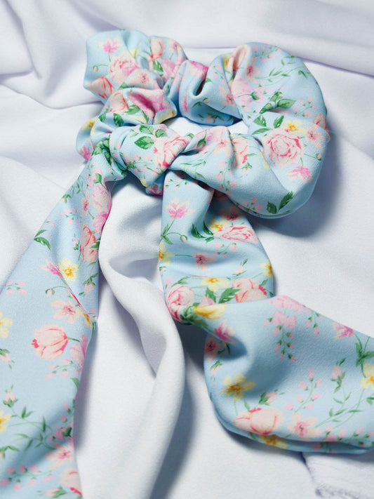 Spring Floral Scrunchie