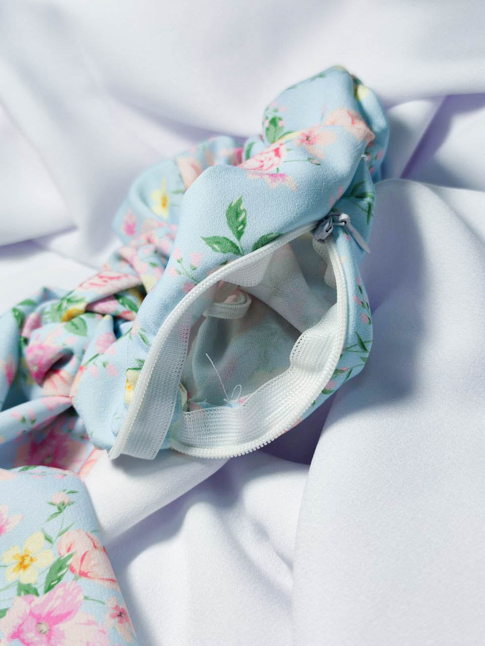 Spring Floral Scrunchie