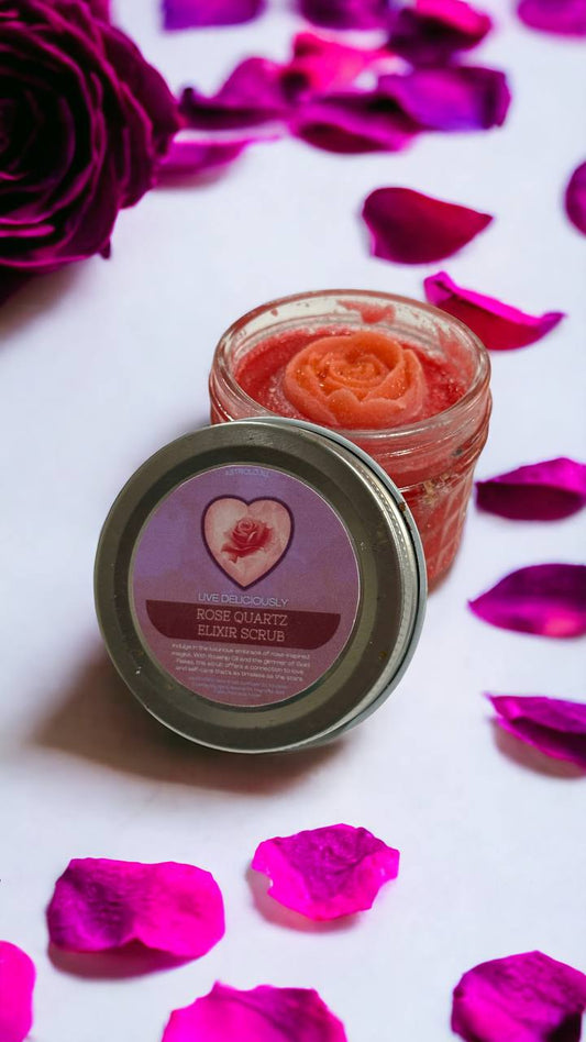 Rose Quartz Elixir Salt Scrub