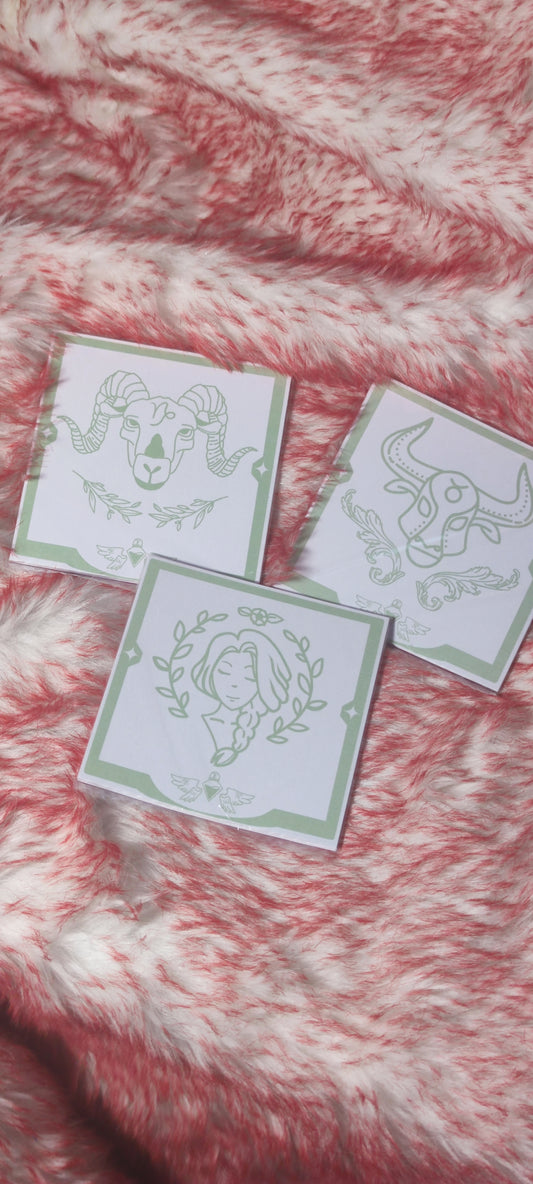Zodiac Memo Pad