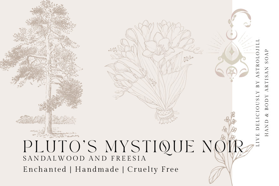 Pluto's Mystique Noir Artisan Soap - AstroloJill & Live Deliciously