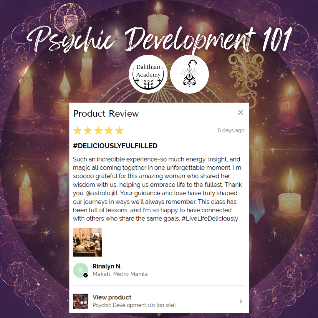 Psychic Development 102 class (on site) (2ND BATCH)