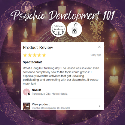 Psychic Development 102 class (on site) (2ND BATCH)