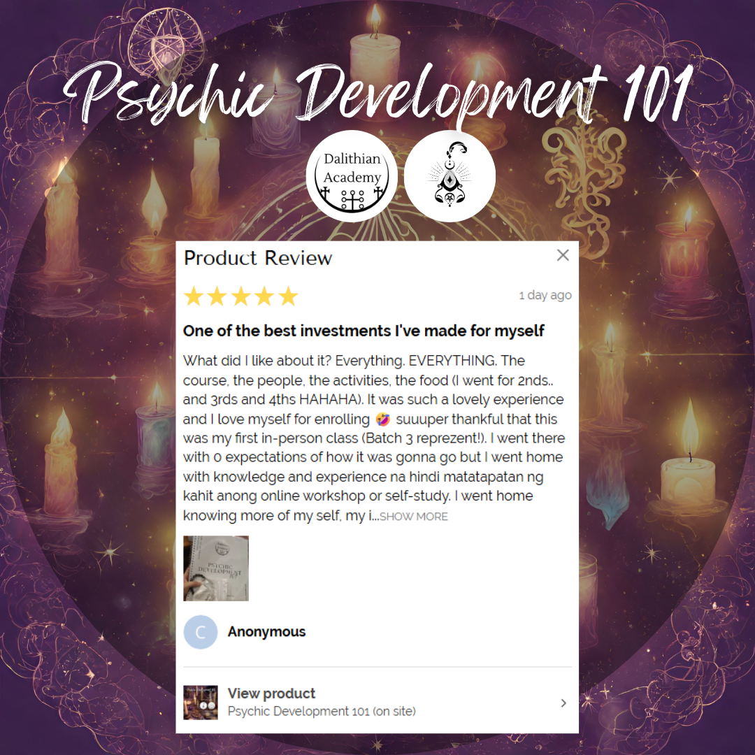 Psychic Development 102 class (on site) (2ND BATCH)