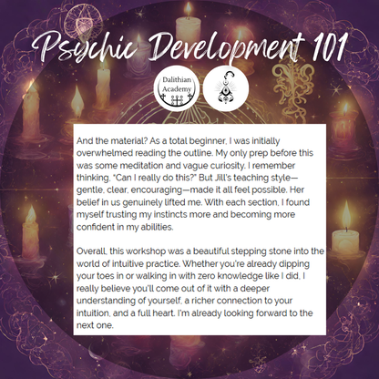 Psychic Development 102 class (on site) (2ND BATCH)