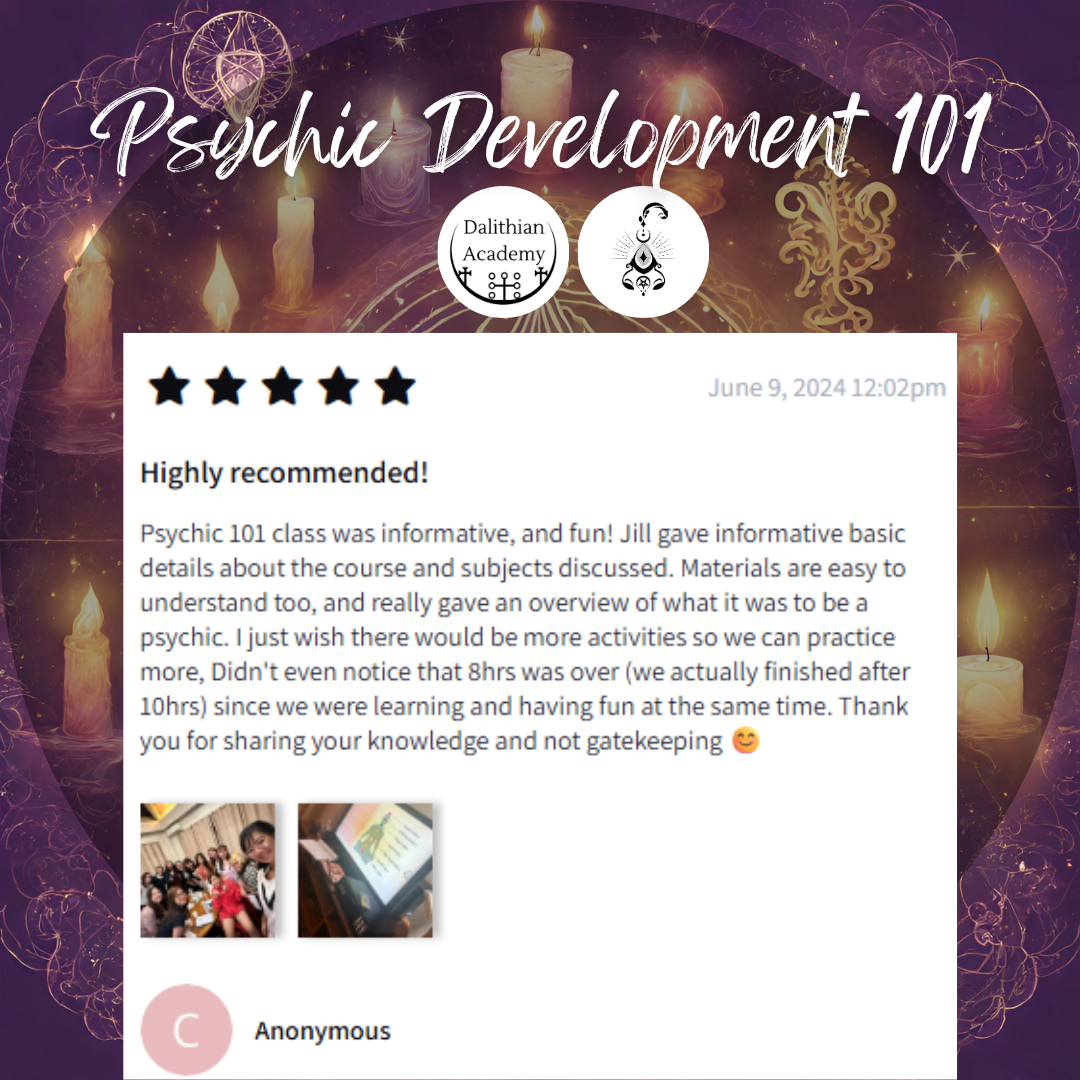 Psychic Development 102 class (on site)