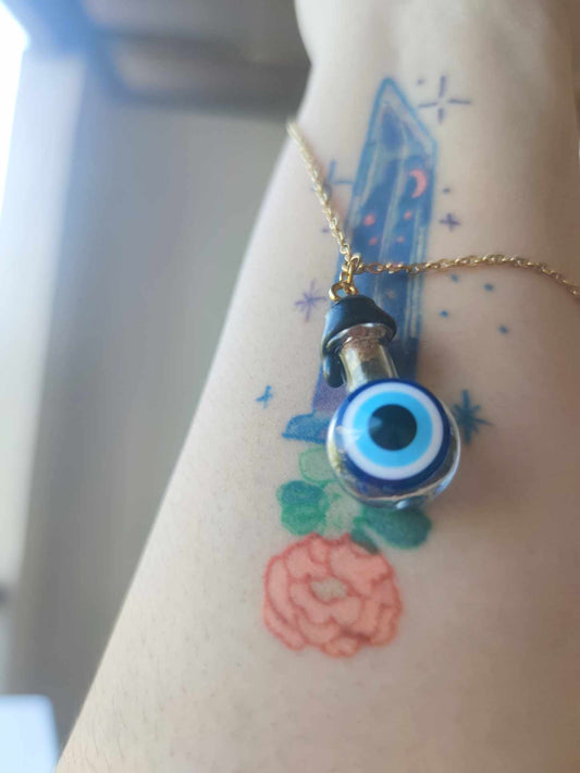 Protection spell Jar Necklace