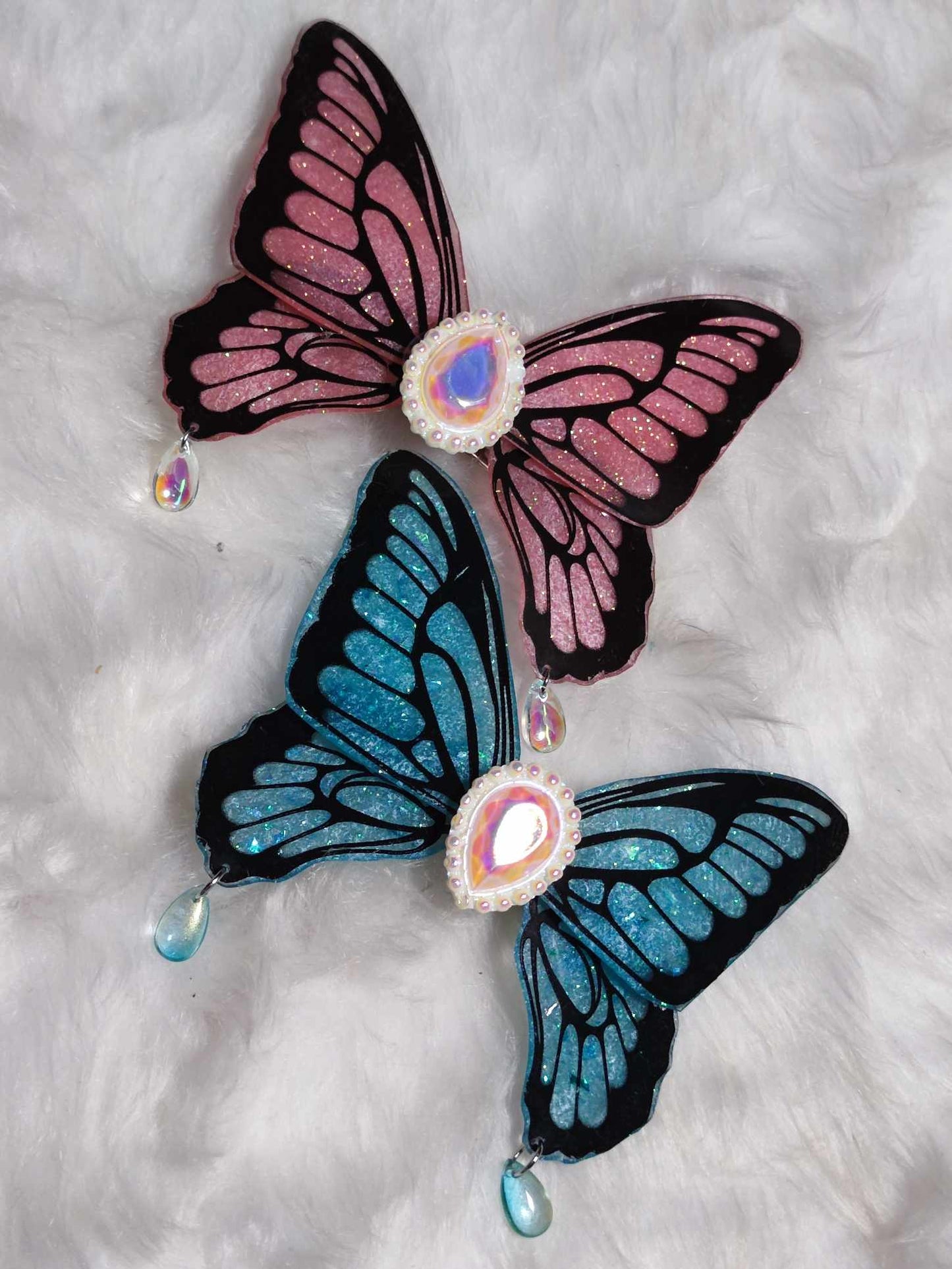 Kaleidoscope of Dreams : Butterfly hair clips