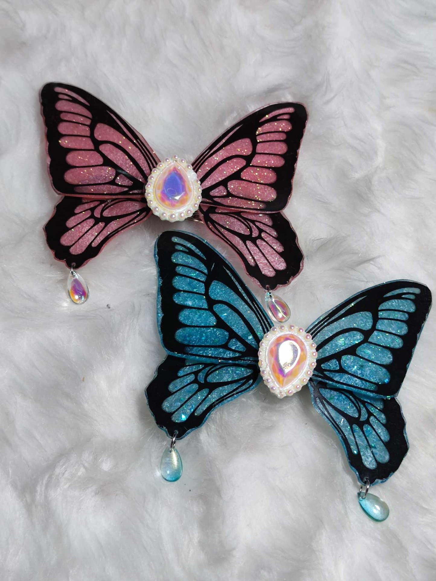 Kaleidoscope of Dreams : Butterfly hair clips