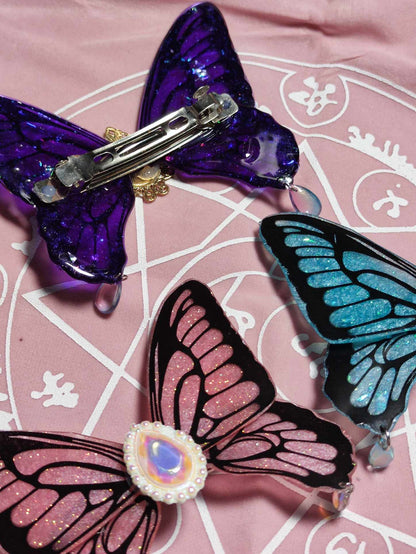 Kaleidoscope of Dreams : Butterfly hair clips