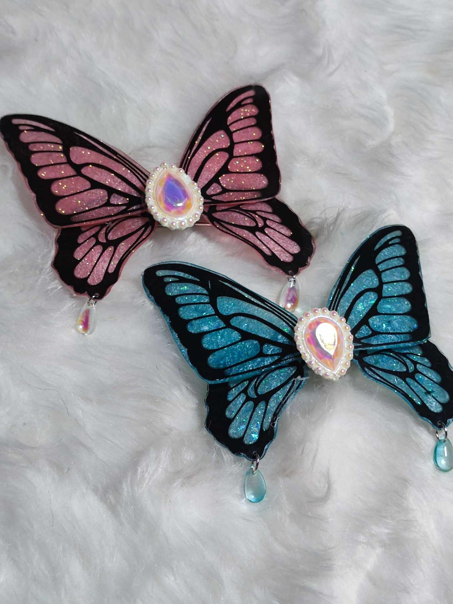 Kaleidoscope of Dreams : Butterfly hair clips