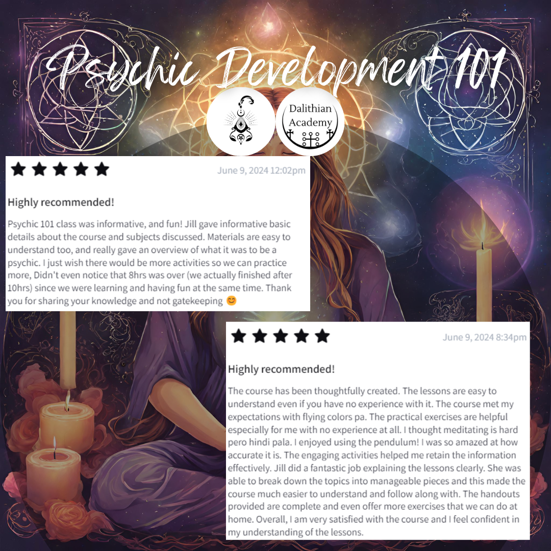 Psychic Development 102 class (on site) (2ND BATCH)