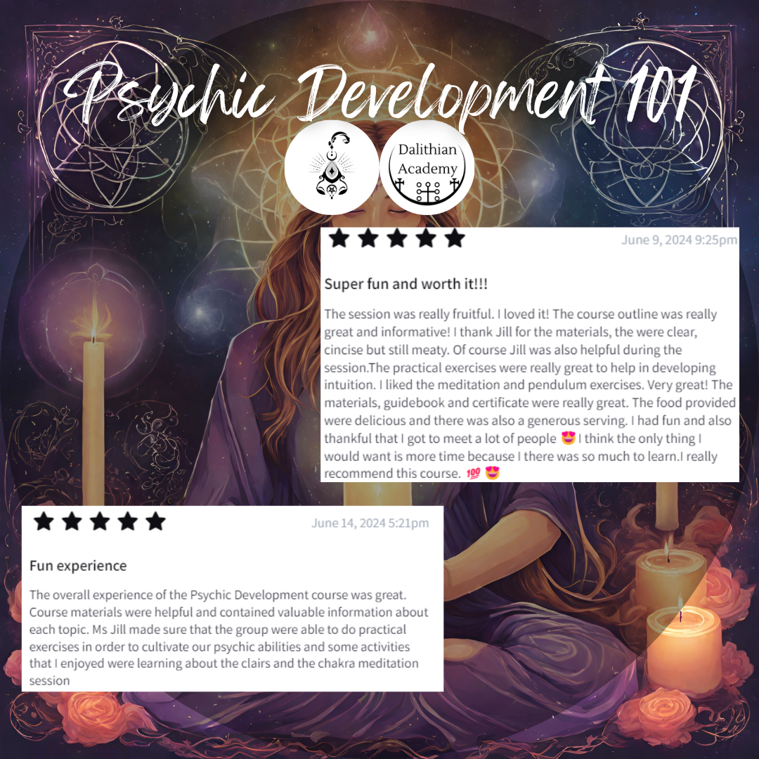 Psychic Development 102 class (on site) (2ND BATCH)