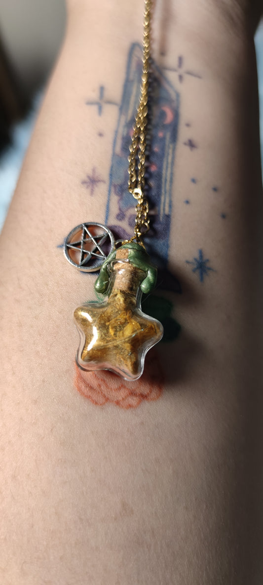 Abundance spell Jar Necklace