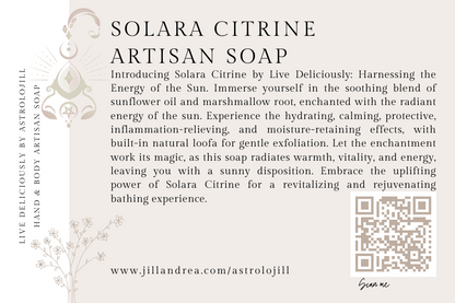 Solara Citrine Artisan Soap