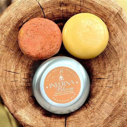 Inferna Bloom Shampoo/Conditioner Bar (Strengthening + Damage Repair)