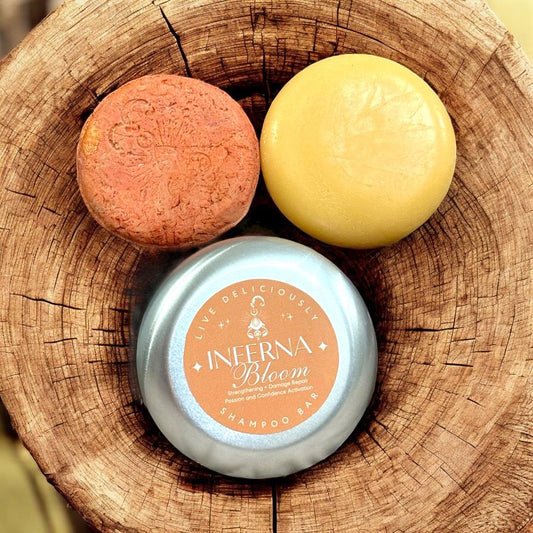 Inferna Bloom Shampoo/Conditioner Bar (Strengthening + Damage Repair)