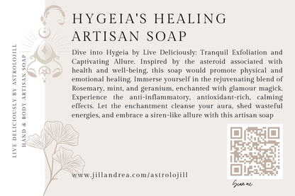 Hygeia's Healing Artisan Soap - AstroloJill & Live Deliciously