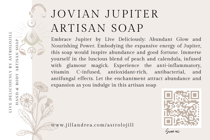 Jovian Jupiter Artisan Soap - AstroloJill & Live Deliciously