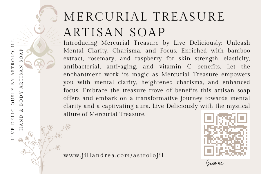 Mercurial Treasure Artisan Soap - AstroloJill & Live Deliciously